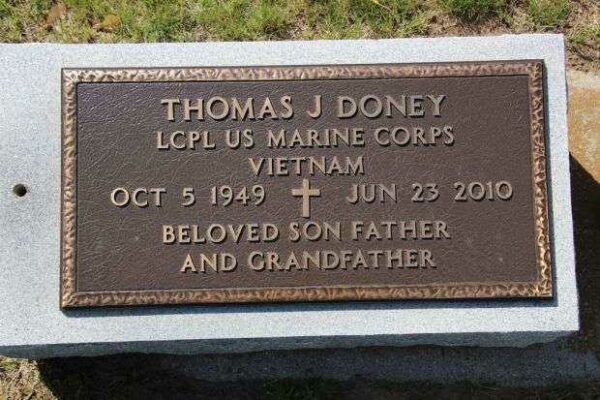 THOMAS J DONEY MEMORIAL CEMETERY STONE