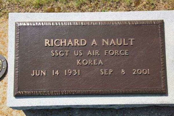 RICHARD A NAULT MEMORIAL CEMETERY STONE