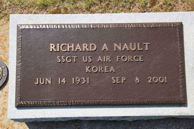 RICHARD A NAULT MEMORIAL CEMETERY STONE