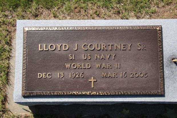 LLOYD J COURTNEY SR MEMORIAL CEMETERY STONE