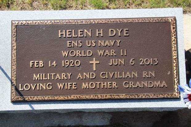 HELEN H DYE MEMORIAL CEMETERY STONE