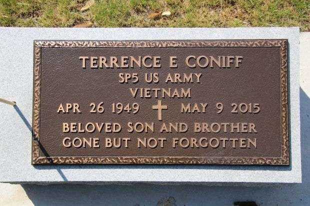 TERRENCE E CONIFF MEMORIAL CEMETERY STONE
