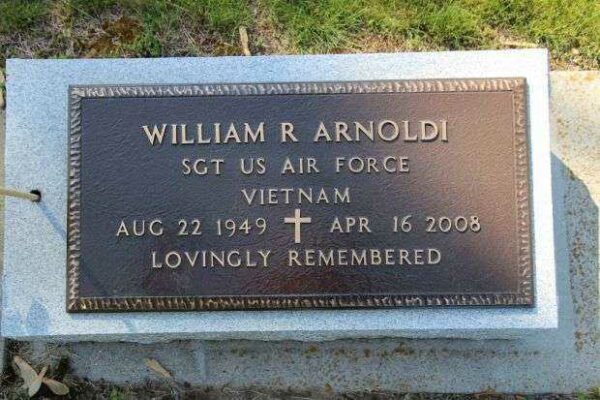 WILLIAM R ARNOLDI MEMORIAL CEMETERY STONE