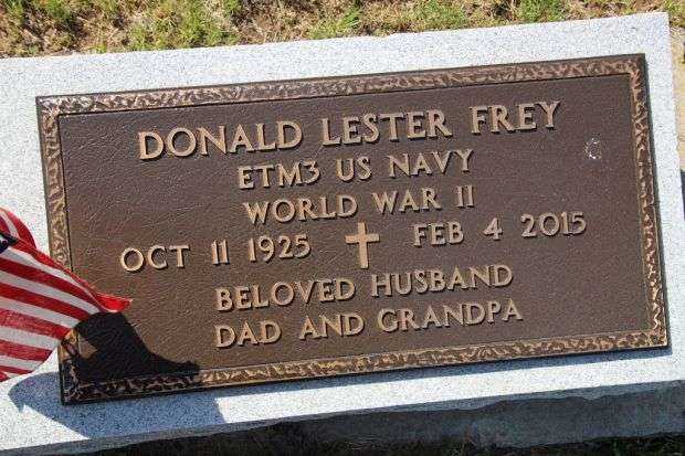 DONALD LESTER FREY MEMORIAL CEMETERY STONE