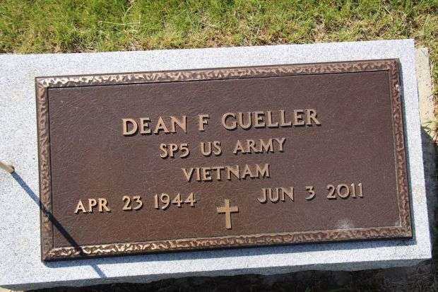 DEAN F GUELLER MEMORIAL CEMETERY STONE