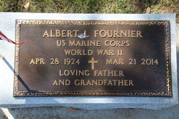 ALBERT L FOURNIER MEMORIAL CEMETERY STONE