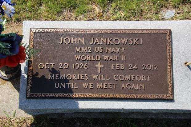 JOHN JANKOWSKI MEMORIAL CEMETERY STONE