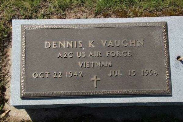 DENNIS K VAUGHN MEMORIAL CEMETERY STONE