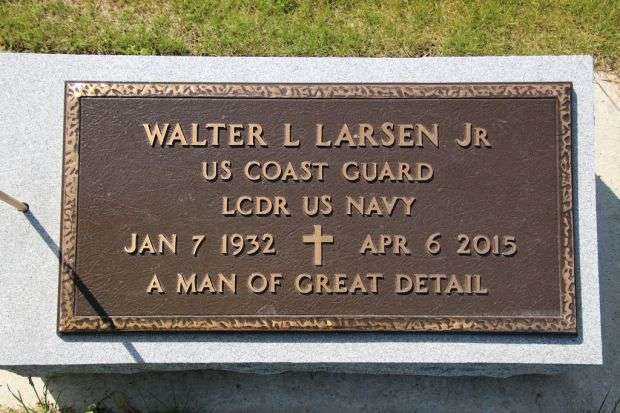 WALTER L LARSEN JR MEMORIAL CEMETERY STONE