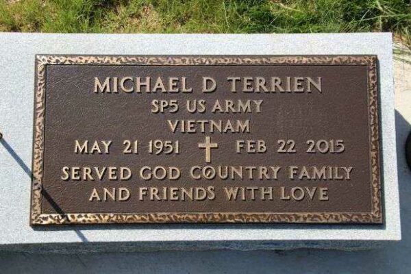 MICHAEL D TERRIEN MEMORIAL CEMETERY STONE
