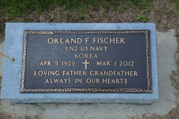 ORLAND F FISCHER MEMORIAL CEMETERY STONE