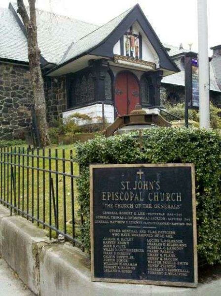 THE CHURCH OF THE GENERALS MEMORIAL PLAQUE