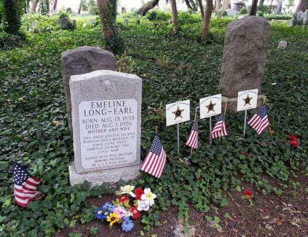 EMELINE LONG-EARL MEMORIAL CEMETERY STONE