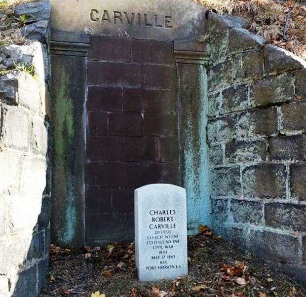CHARLES ROBERT CARVILLE MEMORIAL CEMETERY STONE