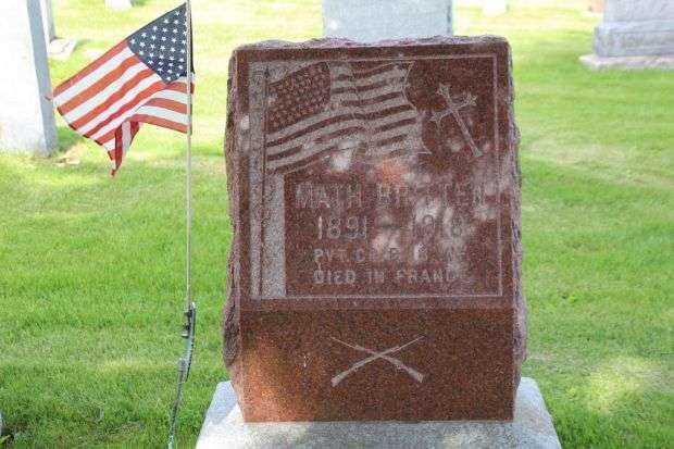 MATH BRITTEN MEMORIAL CEMETERY STONE