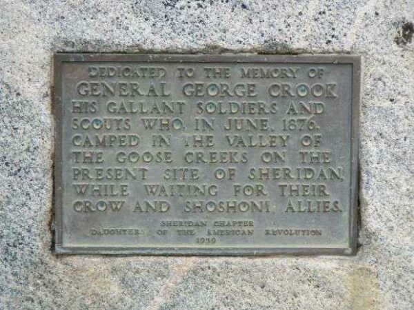 GENERAL GEORGE CROOK MEMORIAL PLAQUE