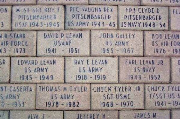 PIQUA WAR MEMORIAL BRICKS