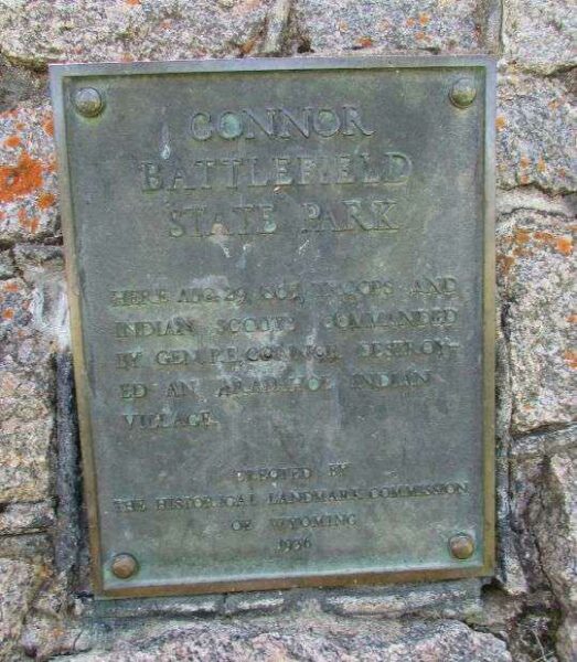 CONNOR BATTLEFIELD STATE PARK MEMORIAL PLAQUE