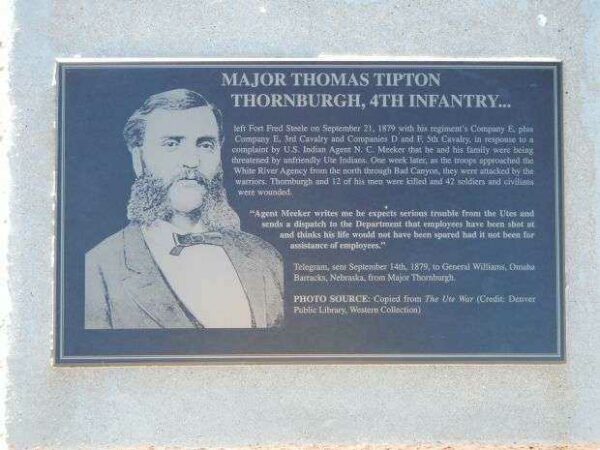 MAJOR THOMAS TIPTON THORNBURG MEMORIAL PLAQUE