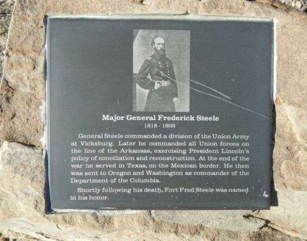 MAJOR GENERAL FREDERICK STEEL WAR MEMORIAL PLAQUE
