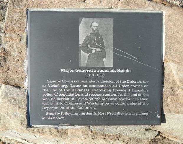 MAJOR GENERAL FREDERICK STEEL WAR MEMORIAL PLAQUE