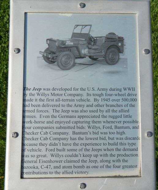 THE JEEP WAR MEMORIAL PANEL