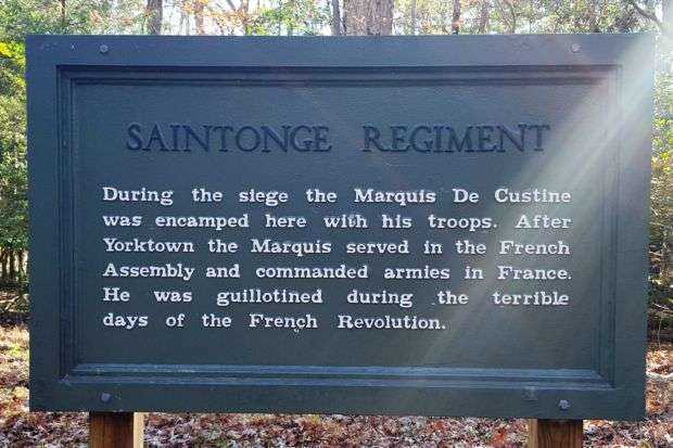 SAINTONGE REGIMENT WAR MEMORIAL PLAQUE