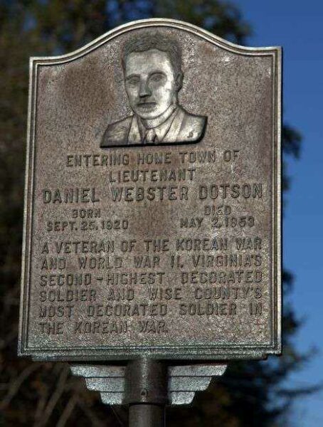 DANIEL WEBSTER DOTSON MEMORIAL PLAQUE