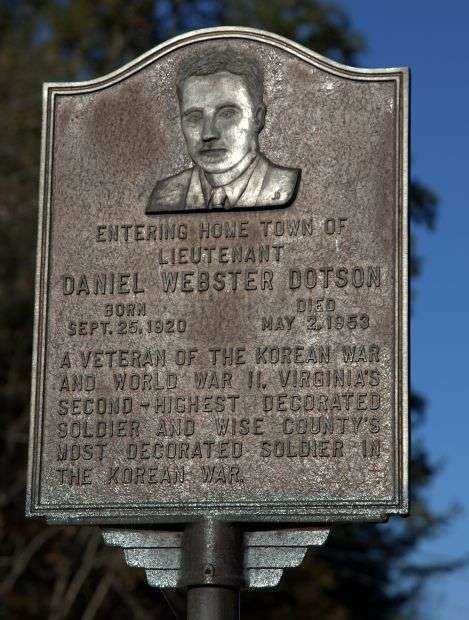 DANIEL WEBSTER DOTSON MEMORIAL PLAQUE