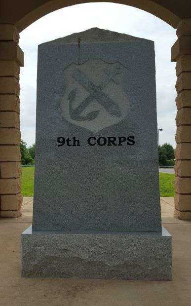 UNION ARMY NINTH CORPS WAR MEMORIAL BACK