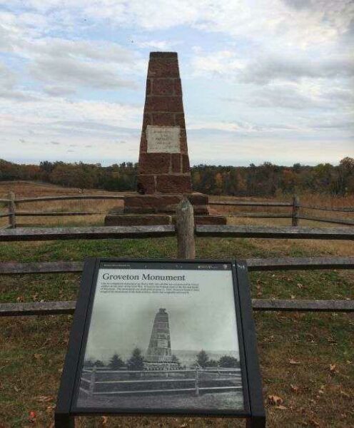 GROVETON MONUMENT AND MARKER