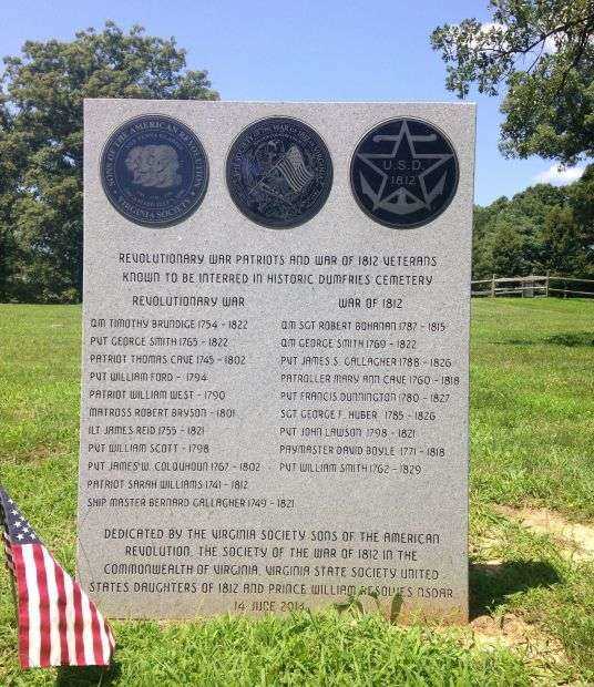 REVOLUTIONARY WAR PATRIOTS AND WAR OF 1812 VETERANS MEMORIAL