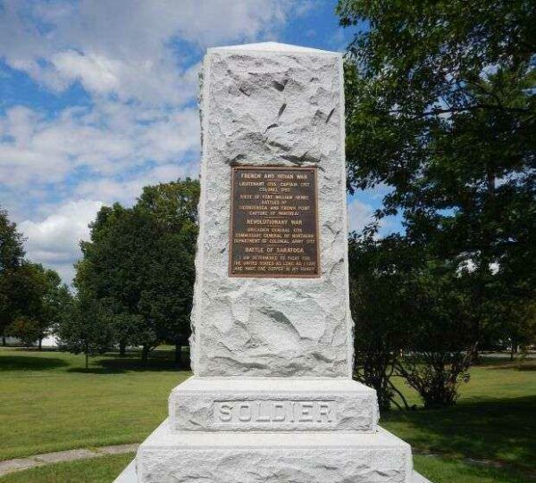 GENERAL JACOB BAYLEY REVOLUTIONARY WAR MEMORIAL SIDE B