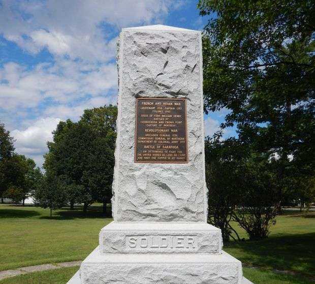 GENERAL JACOB BAYLEY REVOLUTIONARY WAR MEMORIAL SIDE B