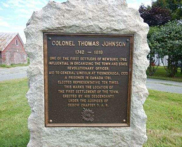 COLONEL THOMAS JOHNSON REVOLUTIONARY WAR MEMORIAL