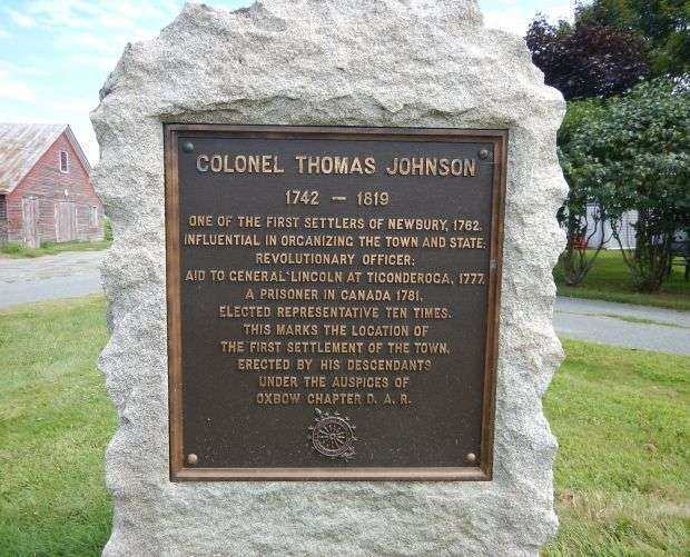 COLONEL THOMAS JOHNSON REVOLUTIONARY WAR MEMORIAL