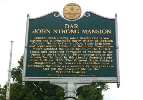 DAR JOHN STRONG MANISON MEMORIAL MARKER