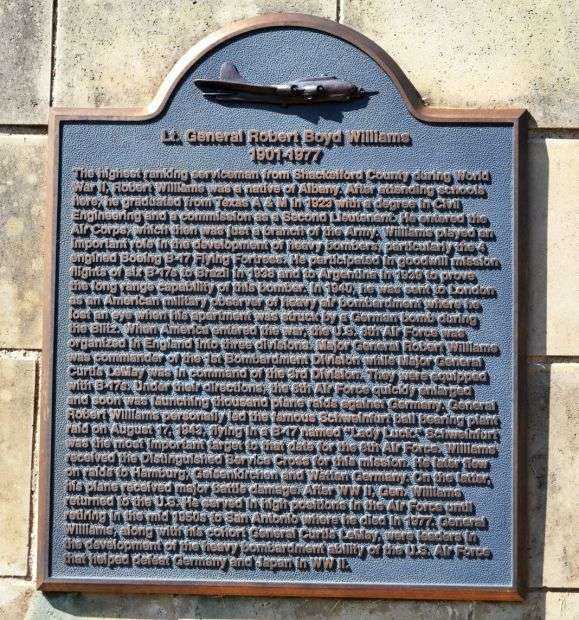 LT. GENERAL ROBERT BOYD WILLIAMS MEMORIAL PLAQUE