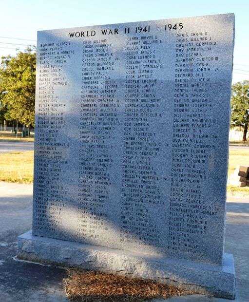 RISING STAR AREA VETERANS MEMORIAL HONOR ROLL STONE E