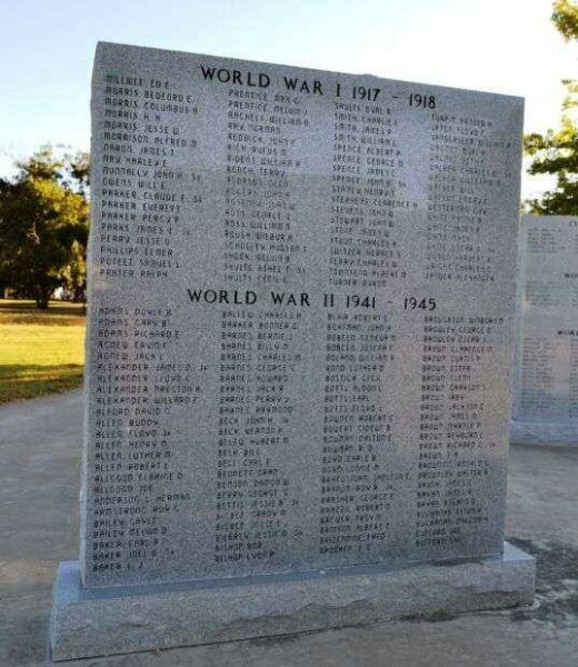 RISING STAR AREA VETERANS MEMORIAL HONOR ROLL STONE D
