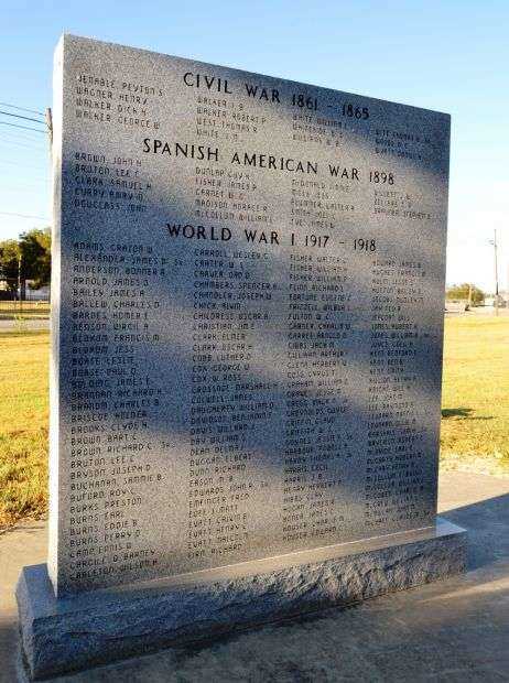 RISING STAR AREA VETERANS MEMORIAL HONOR ROLL STONE B