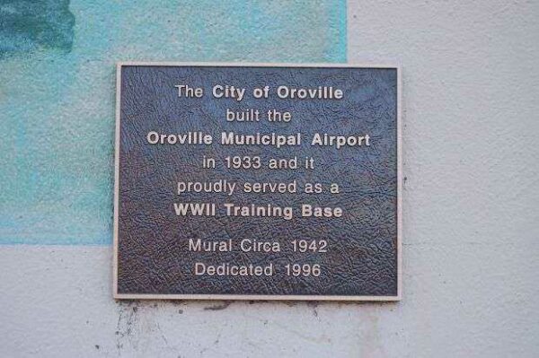 OROVILLE WWII TRAINING BASE MEMORIAL PLAQUE