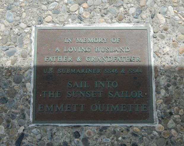 EMMETT OUIMETTE MEMORIAL PLAQUE