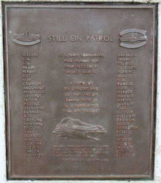 STILL ON PATROL WAR MEMORIAL PLAQUE