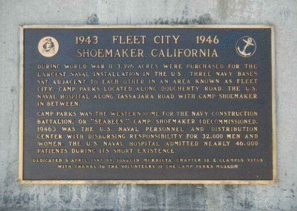 1943 FLEET CITY 1946 MEMORIAL PLAQUE