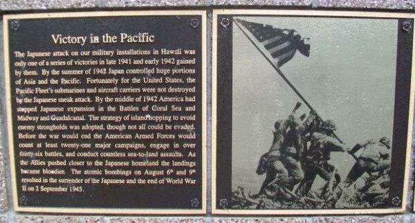 VICTORY IN THE PACIFIC MEMORIAL PLAQUES