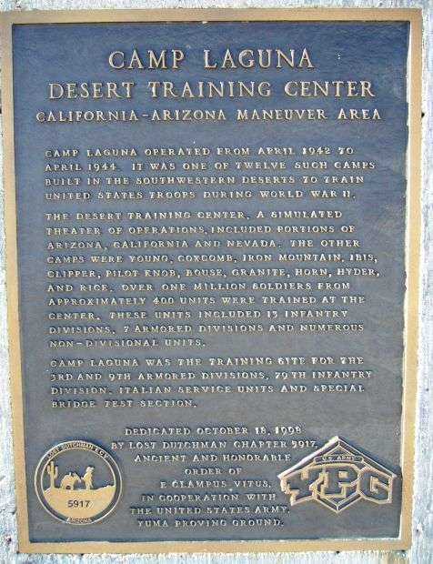 CAMP LAGUNA MEMORIAL PLAQUE