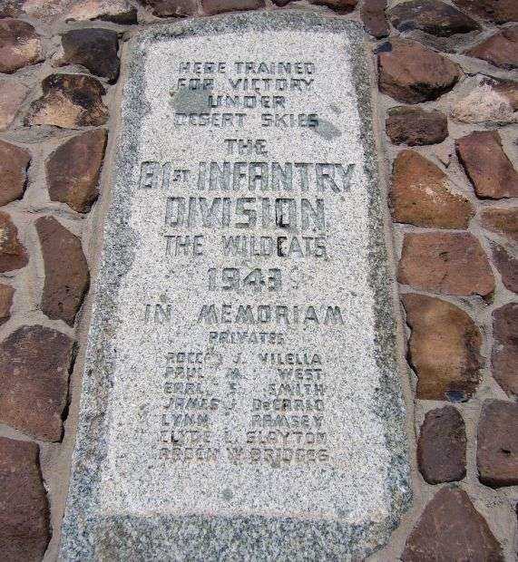 THE 81ST INFANTRY DIVISION MEMORIAL CLOSEUP
