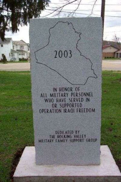 HOCKING COUNTY OPERATION IRAQI FREEDOM MEMORIAL