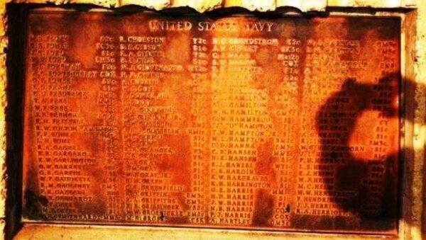 ARIZONA WORLD WAR II MEMORIAL ANCHOR PLAQUE J